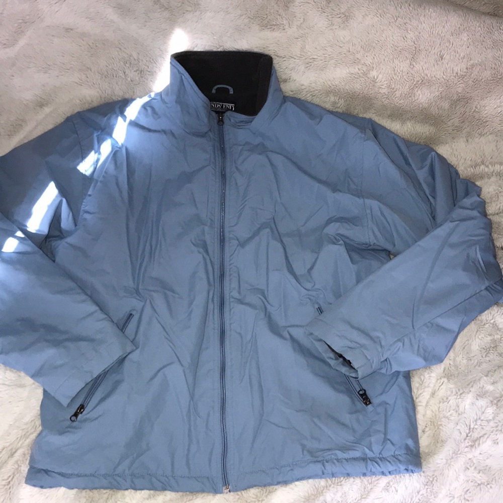 Lands End blue Zip Up